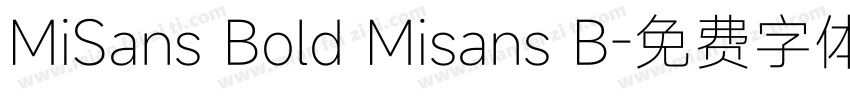 MiSans Bold Misans B字体转换